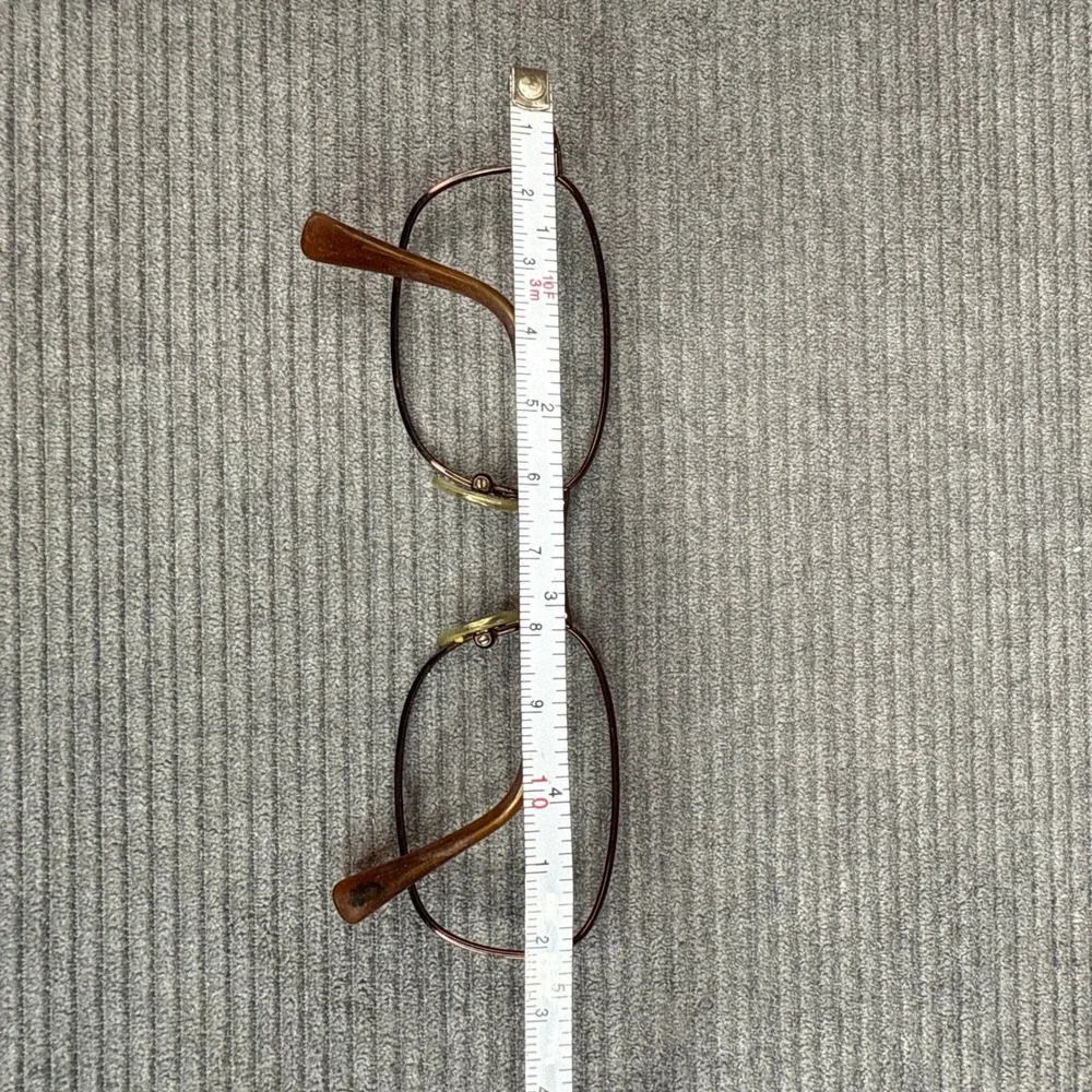 Ray-Ban RB 6018 2511‎ Brown Oval Metal Eyeglasses Frames Made in Italy 50-19-135